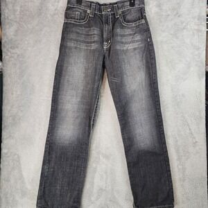 OGGI Jeans Mens Size 33 Black Dark Wash Straight Leg Denim Pants Power Max 736